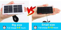 Ampoule solaire extérieure à chargement USB 5v 6v 3000k blanc chaud lampe à LED portable avec télécommande et panneau solaire
