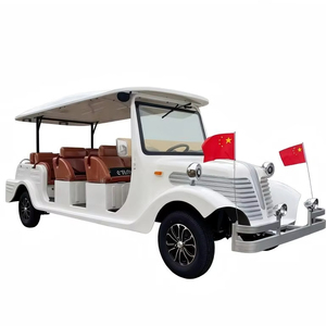 รถยนต์ไฟฟ้าคลาสสิกวินเทจ 8 ที่นั่ง รถเที่ยวชมสถานที่หรูหราสไตล์เรโทร พร้อมแบตเตอรี่ลิเธียม 5 กิโลวัตต์ สำหรับสถานที่ท่องเที่ยวและโรงแรม - Product Image 1