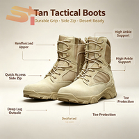 Bottes tactiques montantes pour hommes SIKE, à lacets, ultralégères, imprimées, en tissu Oxford et caoutchouc, imperméables et respirantes, pour la randonnée dans le désert
