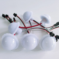 Ampoule LED RGB intelligente 12V-24V D45 en forme de champignon, lumière colorée pour équipement d'amusement, effet cheval au galop