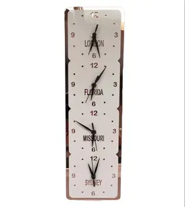 Đồng Hồ Treo Tường Trang Trí Nhà Cửa Hiện Đại Độc Đáo Logo Theo Yêu Cầu Của World <span class=keywords><strong>Time</strong></span> <span class=keywords><strong>Zone</strong></span> Khách Sạn Cho Phòng Khách - Product Image 1