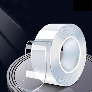 Washable Clear Sticky Tape Self Adhesive Heavy Duty Acrylic Nano Tape Reusable Double Sided Nano Tape Removable Sticky Strip - Product Image 1