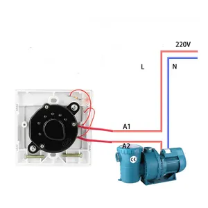 15A facile à utiliser, interrupteur de minuterie mécanique de mise hors tension automatique, contrôleur de compte à rebours de prise murale pour 220v Max. Voltage - Product Image 3