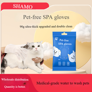 Guanti monouso in Silicone del marchio presidente per pulire facilmente salviettine a secco per pettini da bagno con fondo a piedi per gatti e cani inclusi - Product Image 2