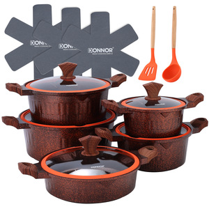Juego de ollas Donnor de 12 piezas antiadherentes de piedra Maifan con tapas y utensilios para cocinar en la cocina - Product Image 4