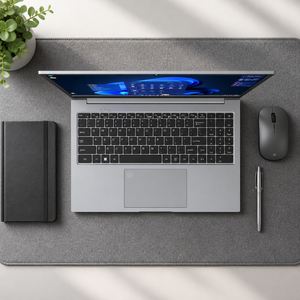 แล็ปท็อปธุรกิจ Samson รุ่นบาง ราคาประหยัด Intel i5 หน้าจอ 15.6 นิ้ว FHD SSD ระบบปฏิบัติการ Windows 11 ตัวเครื่องโลหะ สำหรับงานออฟฟิศ - Product Image 1
