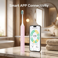 Fabricant OEM ODM de brosses à dents électriques soniques de voyage avec visualisation intelligente, 4 modes, charge Type C, IPX7