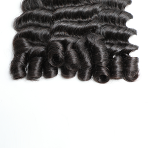 Bán buôn 14A tóc con người bó FUMI tóc thô 100% chưa qua chế biến Brazil tóc Trinh Nữ New Top thiết kế tự nhiên bó màu đen - Product Image 6