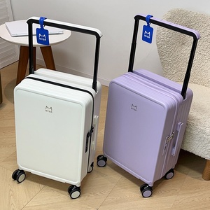 Nuova Valigia Trolley 2026 con Ruote Girevoli Centrali Larghe, Ammortizzanti e Freno, Stile Retrò Unisex, 20/24 Pollici, in PC, per Viaggi - Product Image 2