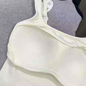 <span class=keywords><strong>เสื้อ</strong></span>สายเดี่ยวผู้หญิงแบบใหม่ 6698Stock รุ่นเล็ก ใส่ได้ทั้งฤดูใบไม้ผลิและฤดูใบไม้ร่วง <span class=keywords><strong>เสื้อ</strong></span>ถักเซ็กซี่แบบสวมใส่เป็นเสื้อตัวใน มีฟองน้ำเสริมหน้าอก - Product Image 2