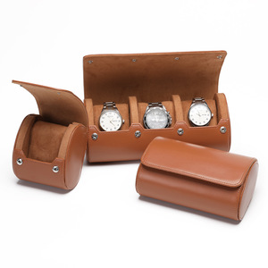 Lüks OEM ODM Snap düğmesi kol seyahat organizatör depolama ambalaj kutusu deri İzle rulo ambalaj için 1 <span class=keywords><strong>2</strong></span> <span class=keywords><strong>3</strong></span> yuvaları - Product Image 2