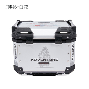 Boîte à bagages arrière <span class=keywords><strong>pour</strong></span> moto JDR Factory, capacité 45L, boîte de livraison <span class=keywords><strong>pour</strong></span> vélo en alliage d'aluminium - Product Image 3