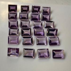 กระเป๋าอเมทิสต์บราซิลแบบธรรมชาติ/สร้อยคอรูปแปดเหลี่ยมละเอียดหลากหลายชนิดประกอบด้วยเพชรมรกตรูปวงรีลูกแพร์ - Product Image 2