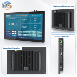 15.6 Inch OEM Fanless Industrial Panel PC with Capacitive <b>Touch</b> <b>Screen</b> Aluminum Housing for Production Line and CNC Automation - Product Image 3