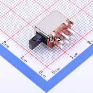 PS-22F91 Slide Switch Through hole Component (THT) Switch Double Pole Double Throw Rectangle Pin Header PC Pin 10mm - Product Image 1