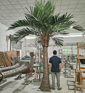 Palma realistica artificiale all'aperto finto palmare alta 10 piedi grande pianta di cocco nozze decorazioni finte verdi <span class=keywords><strong>palme</strong></span> - Product Image 3