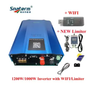 MPPT Wi-Fi 1200 Вт 1000 Вт Чистый синусоидальный сетчатый инвертор с Wi-Fi ограничителем датчик инвертор мощности наборы
