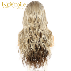 Freedom — <span class=keywords><strong>perruque</strong></span> synthétique longue ondulation naturelle, cheveux Ombre bruns, en Fiber résistante à la chaleur, pour femmes, usage quotidien pour fête, Cosplay - Product Image 4