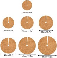 Tapis rond en fibre de coco pour pot de fleurs, anti-herbe et anti-fuite de terre, outil de jardinage – Nouvelle collection en promotion