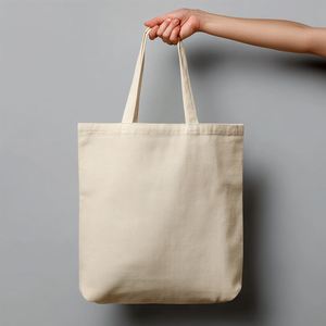 Custom Blank Cotton <b>Canvas</b> Tote Bag for Reusable Shopping Grocery Bag - Product Image 1