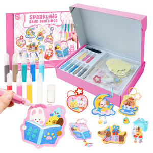 Tự làm lấp lánh cát nghệ thuật Mặt dây chuyền thủ công kit giấy hình ảnh bức tranh thiết lập cho nghệ thuật mùa hè dự án hoạt động - Product Image 1