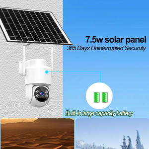 3MP Solar wasserdichte Outdoor-WLAN-Kamera Vollfarb überwachung 4g Home Security Wireless CCTV 360-Grad-Panorama-HD-Kamera - Product Image 3