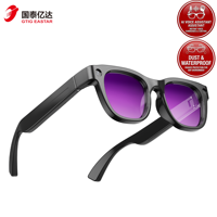 Nouvelles Lunettes Intelligentes IA E06 2026 avec Caméra 8MP, Vidéo 1080P, Traduction, Réduction de Bruit ENC, Commande Vocale, IP65, Stockage 32 Go, Magnétiques