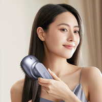 Peigne de massage électrique portable pour la tête |   Soins des méridiens par lumière rouge, SPA d'atomisation d'huiles essentielles