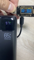Batterie externe portable 65W à grande capacité 30000mAh, magnétique solaire sans fil Type-C 2-en-1, en Li-Polymère et ABS