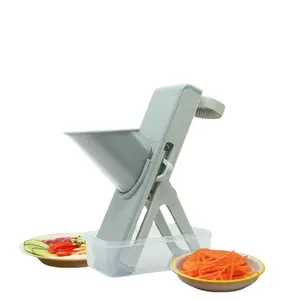 Manual Food Chopper Grater Julienne Mandoline Slicer Cutter with Container