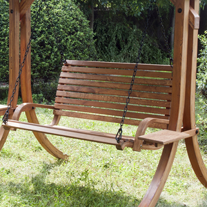 Chaises à bascule en <span class=keywords><strong>bois</strong></span> d'extérieur à prix d'usine pour adultes, 2 et 3 places, balançoires chinoises - Product Image 2