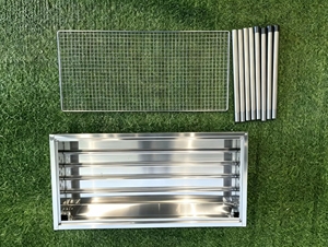 Portable Stainless Steel Charcoal <strong>BBQ</strong> Grill <strong>Foldable</strong> Heavy Duty 4-6 Person Barbecue Grill for Outdoor Family Party Camping - Product Image 5