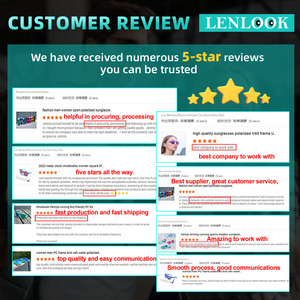 高級デザイナーレトロUv 400偏光サングラス流行のグレーカスタムロゴサングラスレンズ女性男性 - Product Image 6