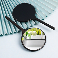 Miroir de maquillage de poche compact ABS en gros d'usine miroir de poche personnalisé avec impression de logo personnalisé sur une seule face