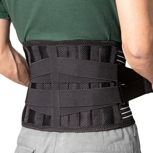Alivio del dolor Espalda <span class=keywords><strong>Neopreno</strong></span> <span class=keywords><strong>Faja</strong></span> gris Tirar Banda elástica Cintura fuerte Brace Cinturón <span class=keywords><strong>de</strong></span> soporte lumbar - Product Image 2