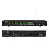 CLAM-KS-8Pro Processeur Audio Numérique Professionnel 1.5U en Métal, Effet Anti-Réverbération, Suppresseur de Retour, Contrôle Stéréo par Bouton, 200W+