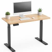 Bureau debout silencieux à moteur unique - Table ergonomique intelligente avec 4 préréglages de mémoire pour bureau à domicile exécutif