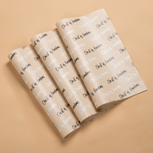 Food Grade Waxed Paper Customize Logo Greaseproof Wax Burger Wrapping Paper