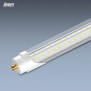 8FT LED-Röhren leuchte FA8 Single Pin V-förmige durchsichtige Abdeckung 8 'LED-Lampen Ersatz T8 T10 T12 Leuchtstofflampe