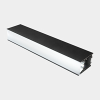 Plafonnier linéaire LED industriel moderne TW, connectable, température de couleur 3000K-6000K, IP20, dimmable, construction en alliage d'aluminium