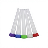 Tube conique rond en plastique de 98 mm et 120 mm avec bouchon de sécurité enfant, couleur et logo personnalisés, livraison directe d'usine