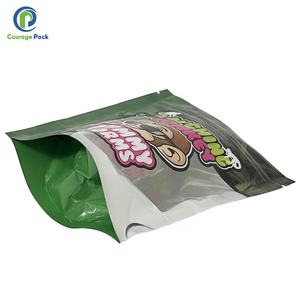 Özel yeniden kapatılabilir plastik temizle pencere ve fermuar ile ayakta duran torba sakızlı ayı şekerleme ambalaj çanta See Through - Product Image 3