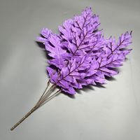 Dekorasi pernikahan, alat peraga fotografi realistis, dekorasi rumah dinding bunga, bundel daun Oak buatan 5-8-Q-1