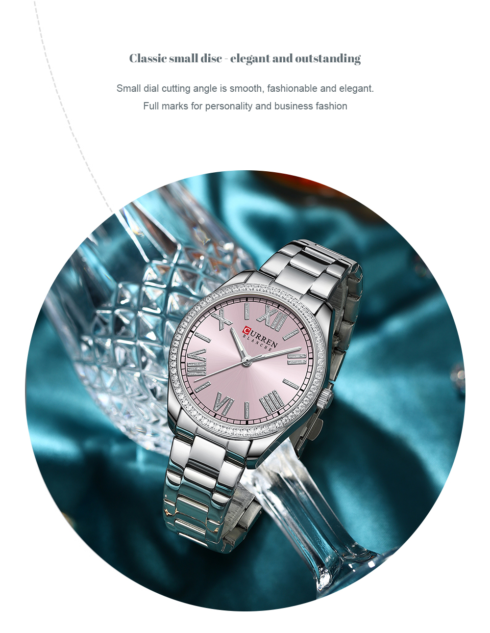 CURREN – montres de luxe pour femmes, montre-bracelet à Quartz et diamant pour dames et filles, mode, étanche, horloge