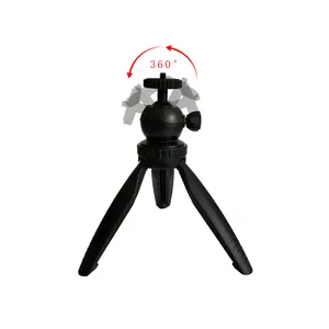 Proyektor desktop berdiri mikro kamera SLR telepon Mini kepala tripod untuk webcam