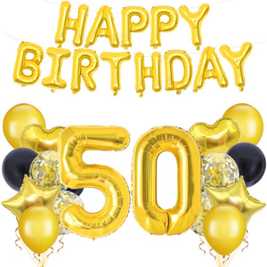 Youlun 18/21/30/40/50/60/70/80/90e décor de fête d'anniversaire ensemble de ballons en feuille de Latex pour la décoration de fête d'anniversaire fournitures de fête - Product Image 5