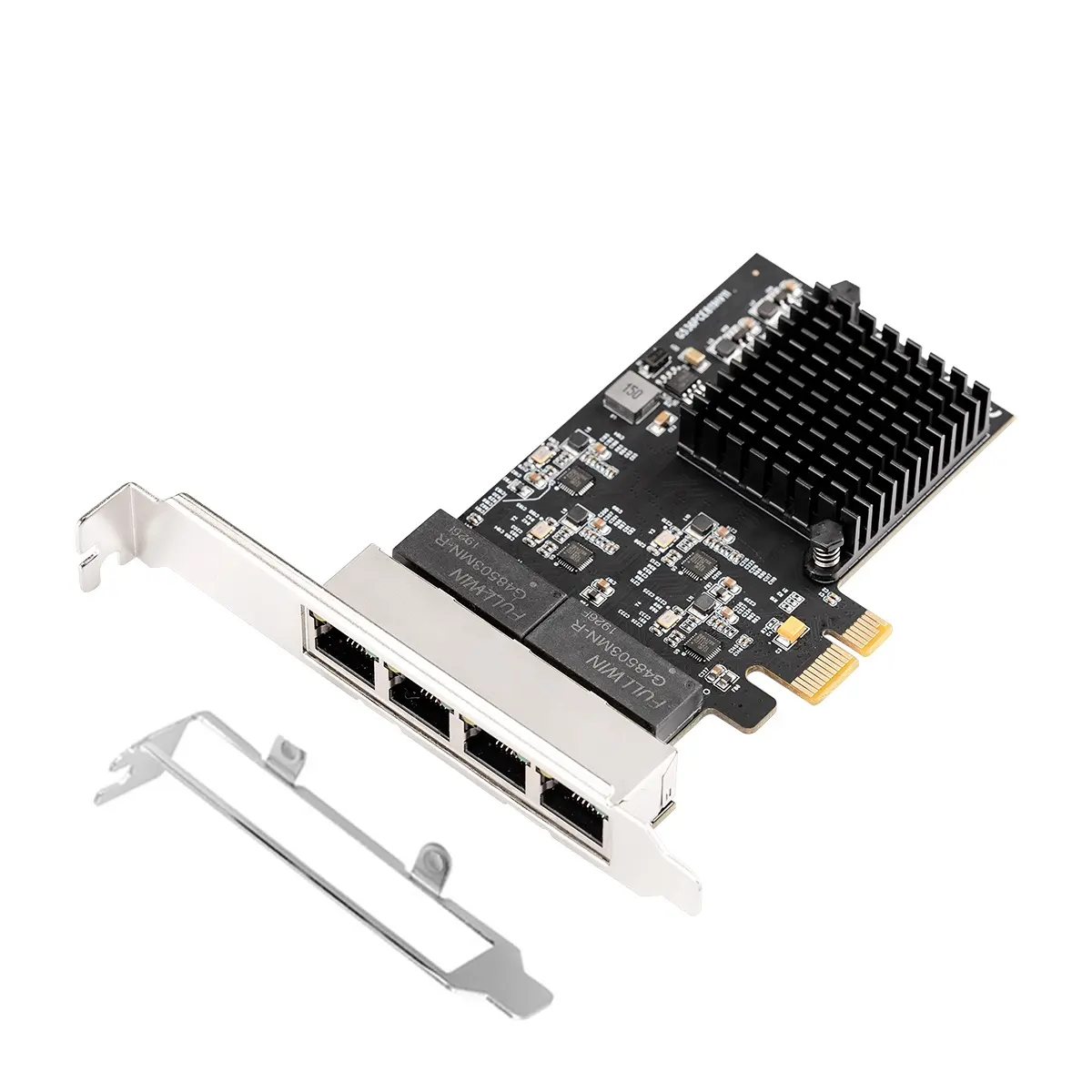 Lan Realtek PCI Express Gigabit Ethernet adaptateur Pcie 4 Ports carte réseau interne Stock filaire vert IOCREST CN;GUA