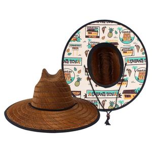 Chapeau de paille de sauveteur pour la plage, personnalisé, pour le surf, chapeau de paille d'été pour la plage, chapeau de sauveteur en paille - Product Image 6