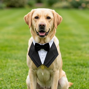 Costume de Président pour animaux de compagnie, col de costume fait main pour chat ou chien - Product Image 4