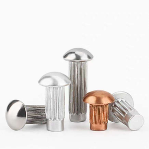 Rivets moletés en aluminium, laiton et acier inoxydable GB827, rivets solides de précision, fabricant OEM - Product Image 1